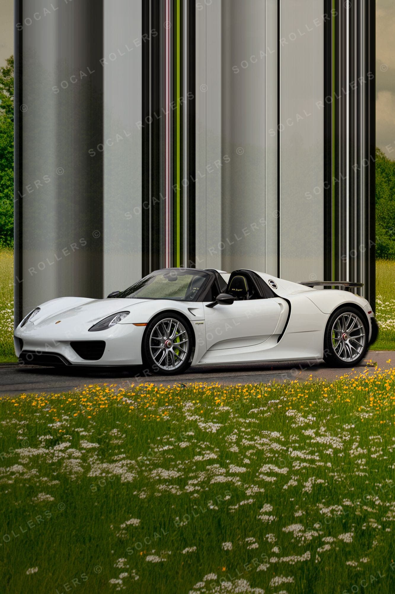 918 Spyder in Field